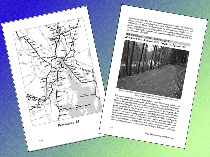 Sample pages from Lost Railroads